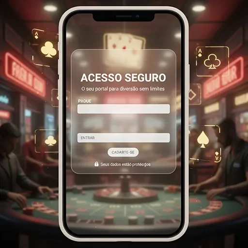 Suporte para entrar na 85f com login seguro no celular